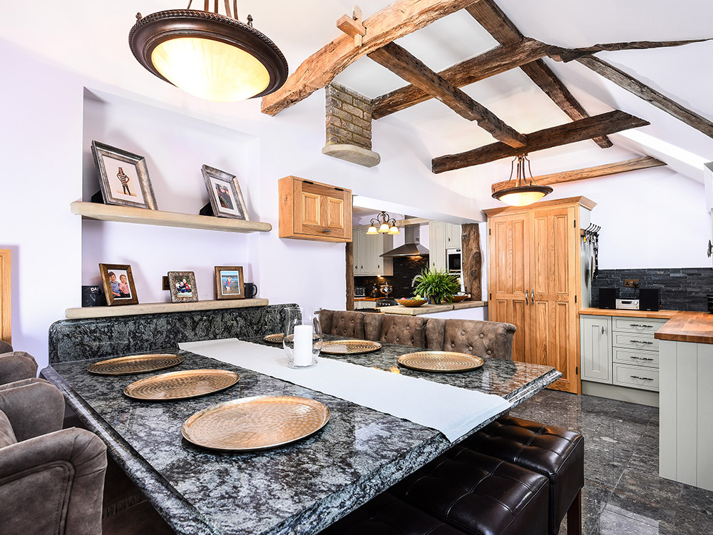 interior of a dining area